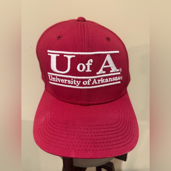 University of Arkansas Hat Retro Snapback Bar Design - Picture 1 of 6